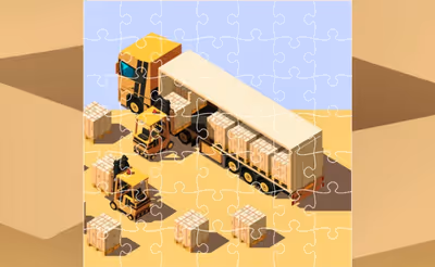 Moving Trucks Jigsaw