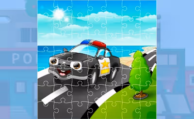 Police Cars Jigsaw Game