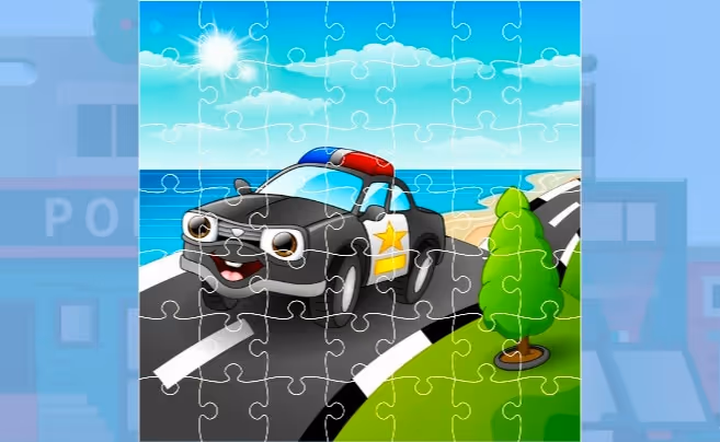 Police Cars Jigsaw Game
