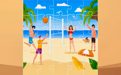 Beach Volley Ball Jigsaw