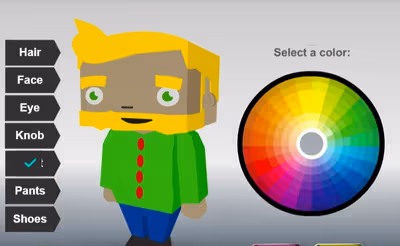 Coloring Bloxy Boy