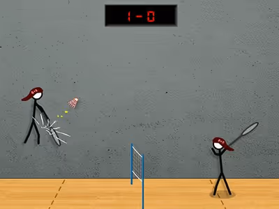 Stick Figure Badminton 2