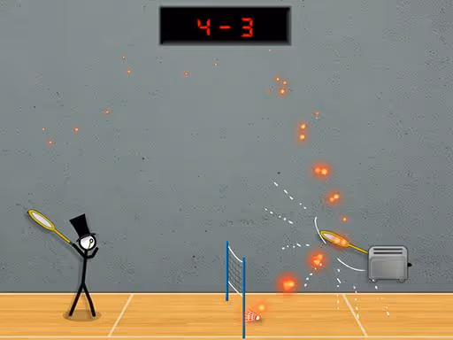 Stick Figure Badminton 3