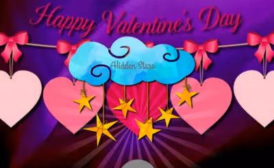 Happy Valentine's Day Hidden Stars