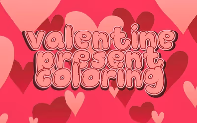Valentine Present Coloring