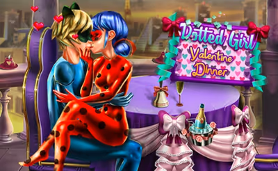 Dotted Girl Valentine Dinner