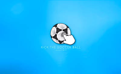 Kick the soccer ball