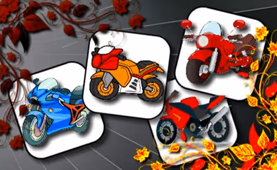 Cartoon Motorbikes Memory