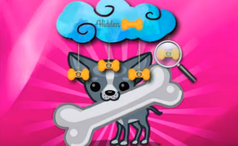 Funny Doggy Hidden Bones