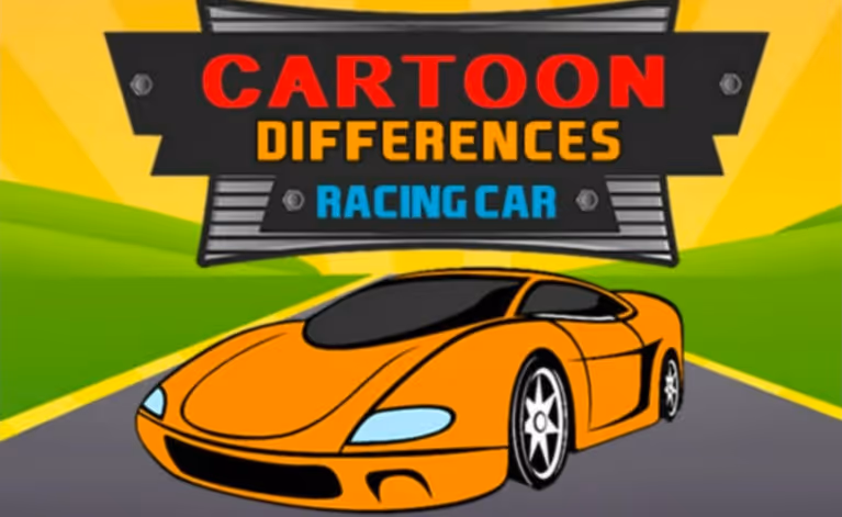 Cartoon Racing Car Differences