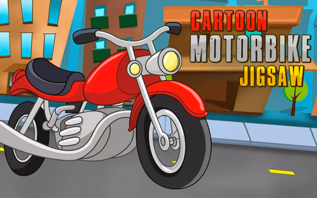 Cartoon Motorbike Jigsaw