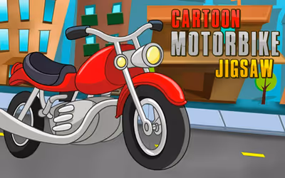 Cartoon Motorbike Jigsaw