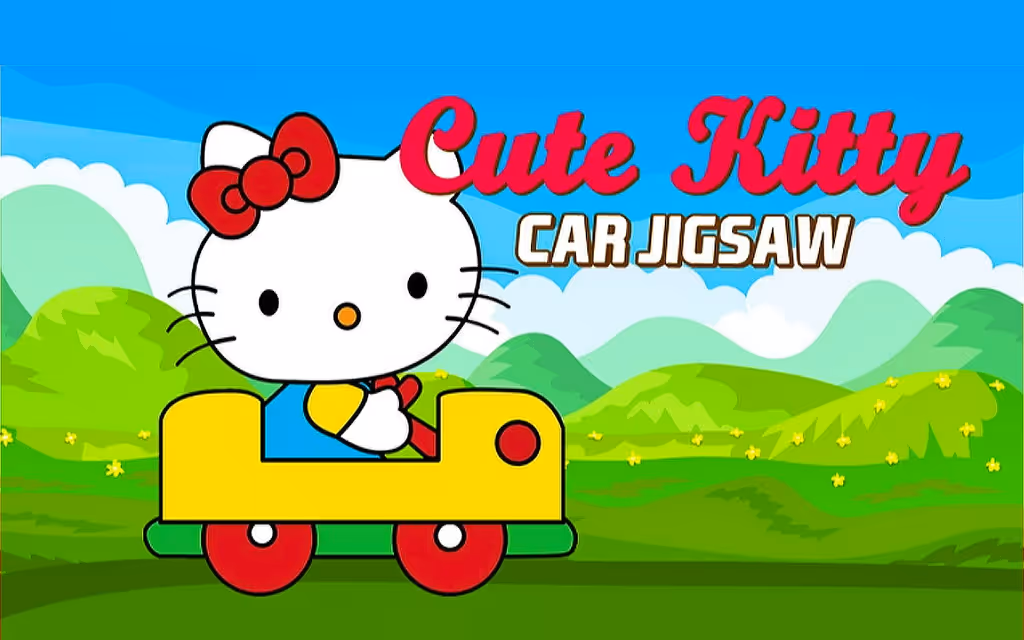 Cute Kitty Car Jigsaw