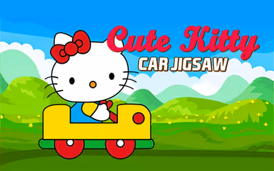 Cute Kitty Car Jigsaw