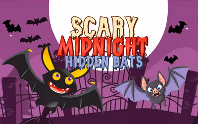 Scary Midnight Hidden Bats