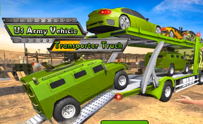 US Army Vehicle Transporter Truck