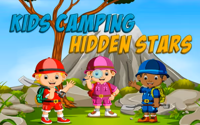 Kids Camping Hidden Stars