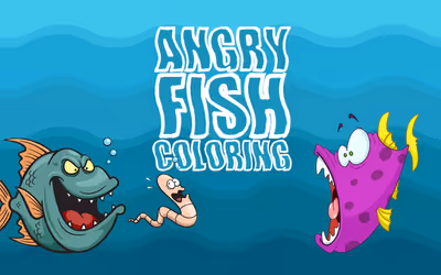Angry Fish Coloring