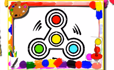 Fidget Spinner Coloring Book