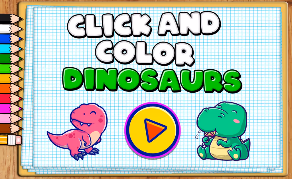 Click and Color Dinosaurs