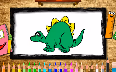 BTS Dinosaur Coloring Book