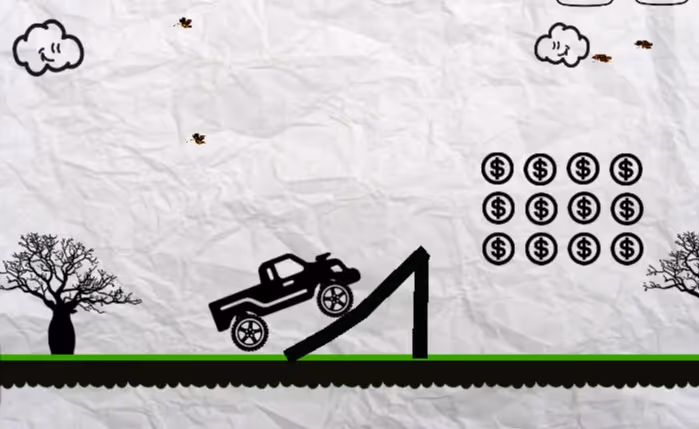Paper Monster Truck Race