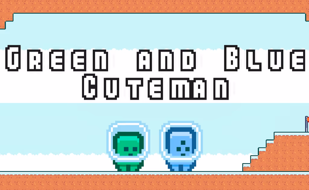Green and Blue Cuteman