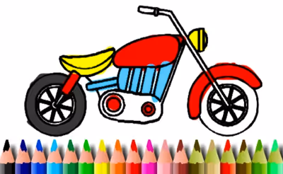 BTS Motorbike Coloring Book