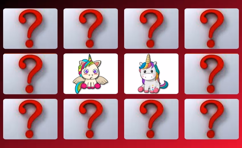 Cute Unicorn Memory