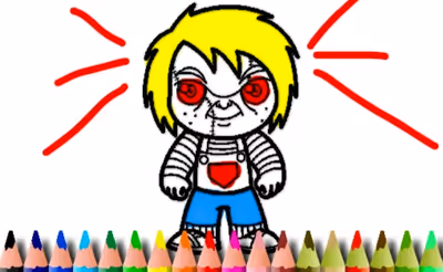 Scary Boy Coloring Book