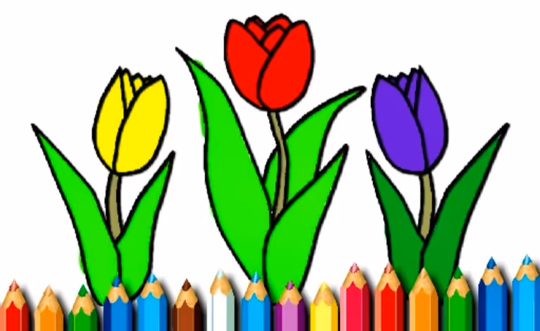BTS Spring Time Coloring Book