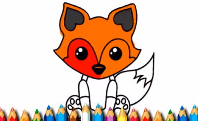 Fox Coloring Book
