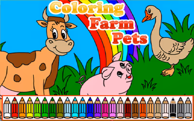 Coloring Farm Pets