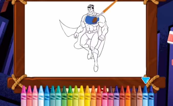 Amazing Superheroes Coloring