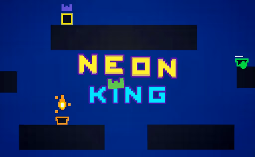 Neon King - A local multiplayer Platformer