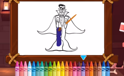 Vampires And Frankenstein Coloring