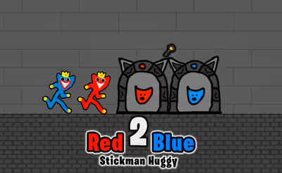 Red and Blue Stickman Huggy 2