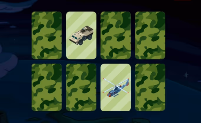 Army Vehicles And Aircraft Memory