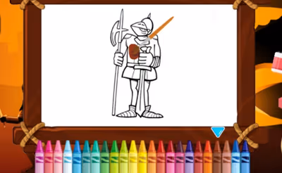 Knight War Coloring