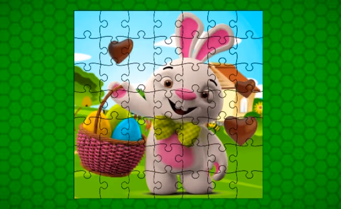 Easter Bunny Eggs Jigsaw