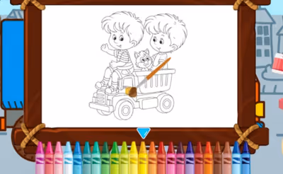 Toy Trucks Coloring