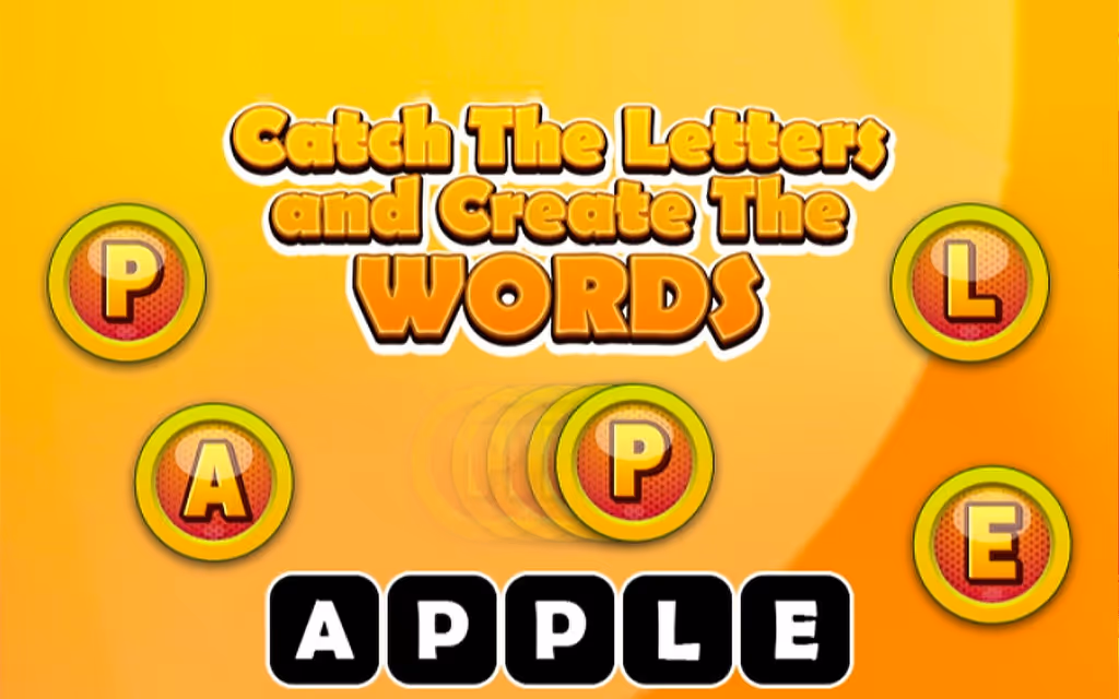 Catch The Letters and Create The Words
