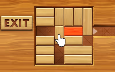 EXIT: unblock red wood block