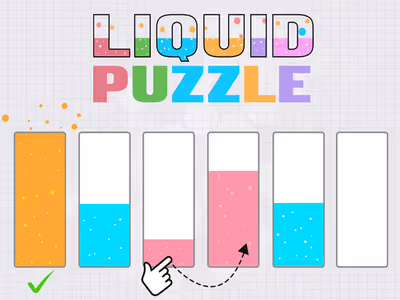 Liquid puzzle sort the color