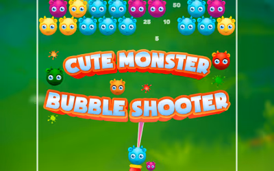 Cute Monster Bubble Shooter