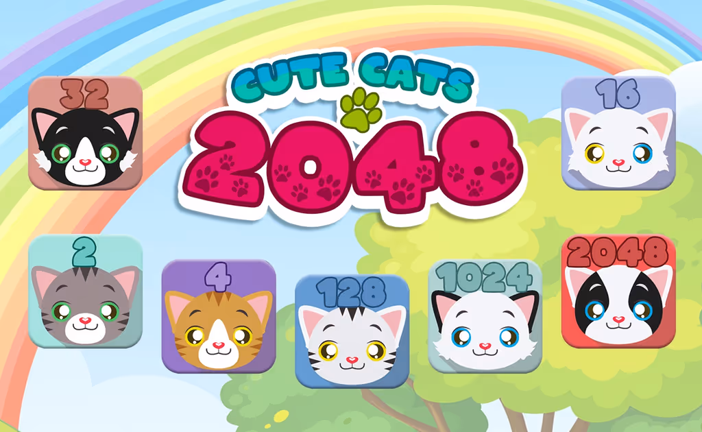Cute Cats 2048