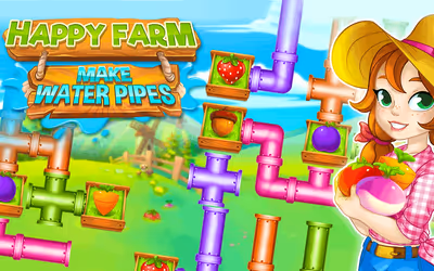 Happy farm: Make Water Pipes