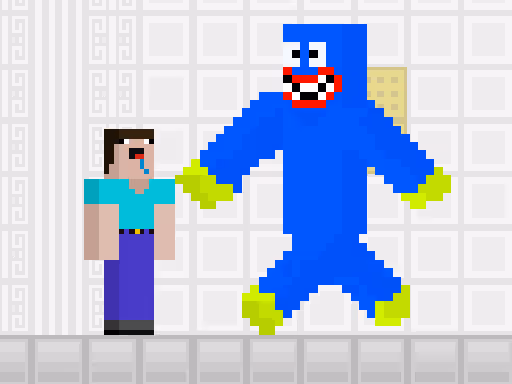 Noob vs Blue Monster