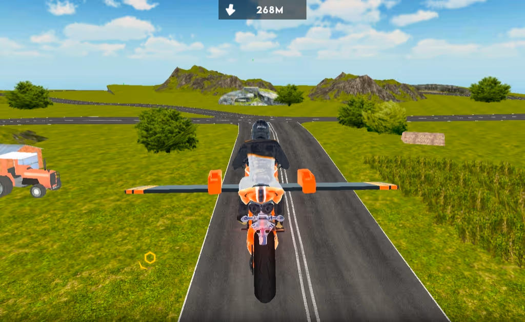 Flying Motorbike Driving Simulator
