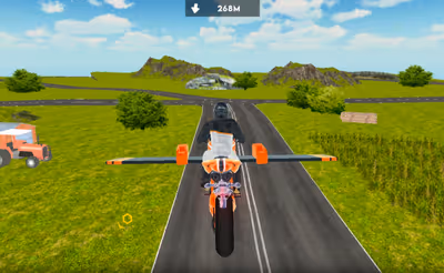 Flying Motorbike Driving Simulator